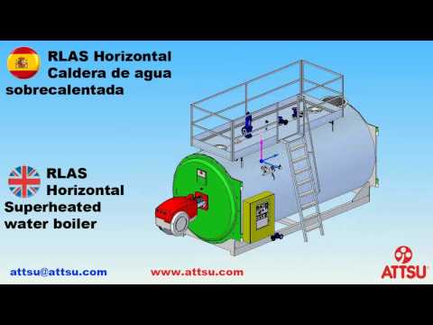 ATTSU - RLAS caldera de agua sobrecalentada horizontal - Horizontal superheated water boiler