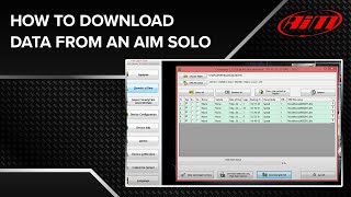 AiM Race Studio 2 - Downloading AiM Solo Data (Tutorial)