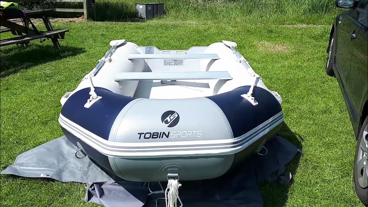 Tobin Sports Inflatable Boat first try YouTube