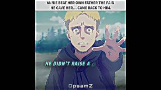 Annie broke her own Father 😱 | "AOT EDIT" | "ANNIE LEONHART SCENE" | MONTAGEM RITMADA (SUPER SLOWED)