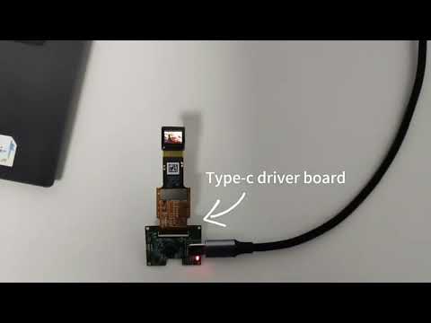 0.5inch Micro OLED Display 1600*1200 Microdisplay 1000nit TYPE C Driver Board For Military Devices