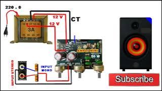 Cara merakit Ampli mini 50 watt Untuk Sepeaker Aktif2
