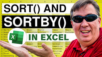 Excel Sorting Simplicity: Simple SORT and SORTBY Functions - Episode 2234