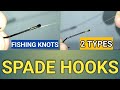 Fishing knots for spade hooks  eyeless hooks snell knot blueparay