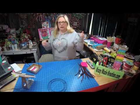 How to make a Pixie Wreath using 2 different methods by Krazy Mazie Kreations