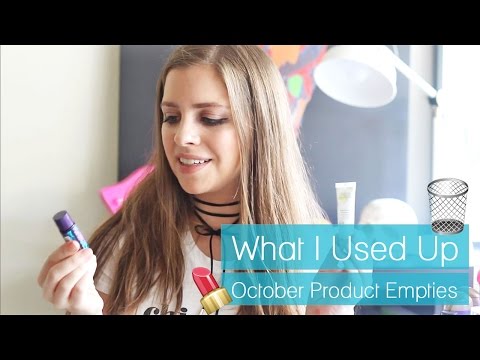 What I Used Up // October Product Empties