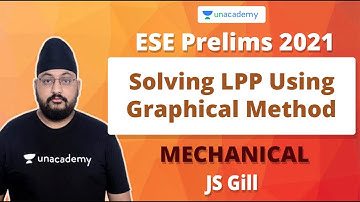 ESE 2021 Prelims | Solving LPP Using Graphical Method | Mechanical | Jitendra Singh Gill