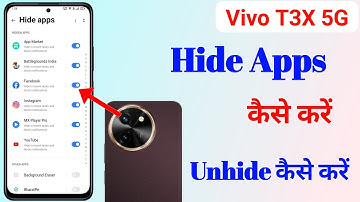 How to hide apps in Vivo t3x 5g /Vivo t3x app hide/app hide setting, #inspiringtrandinggyan