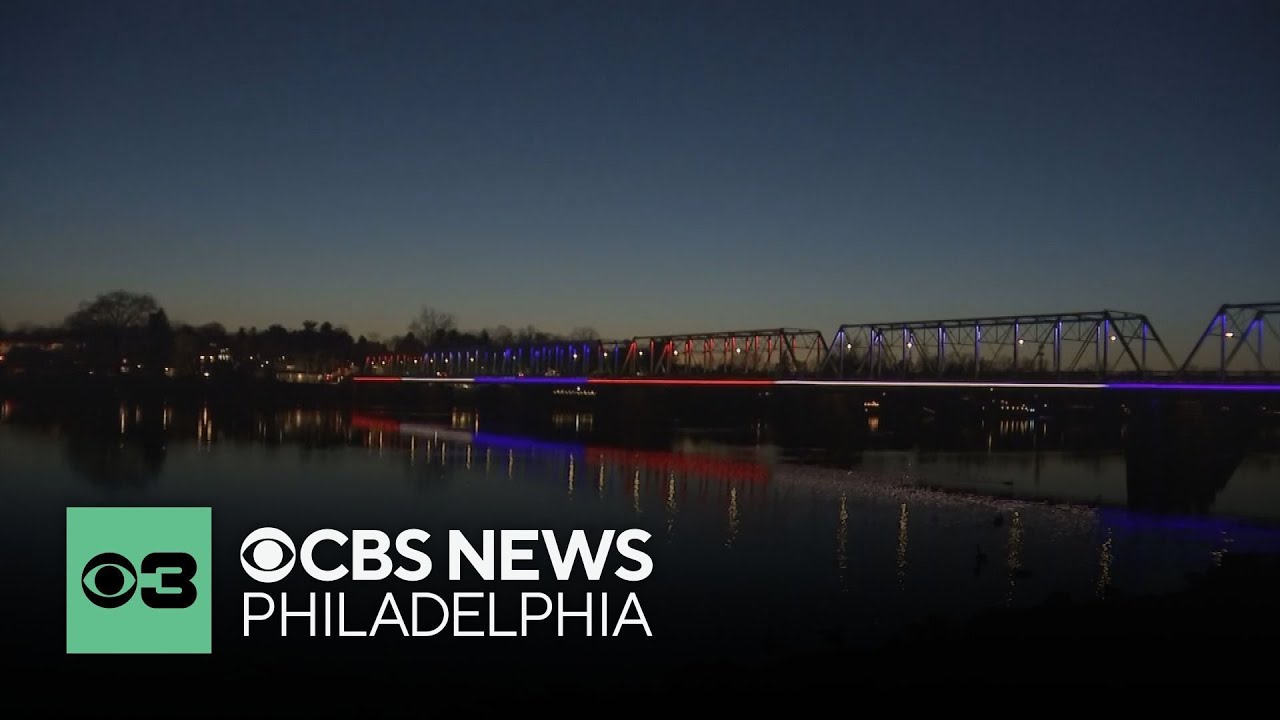Newly installed LED architectural lights debut on New Hope-Lambertville Bridge after renovation