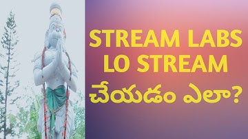 How to do live stream on youTube//streamlab in telugu//Stream lab in telugu