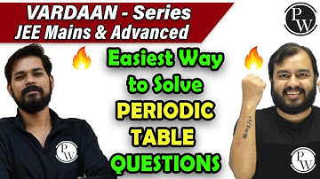 Easiest Way to Solve Periodic Table Questions | JEE Mains & Advanced | Class 11 | VARDAAN Series