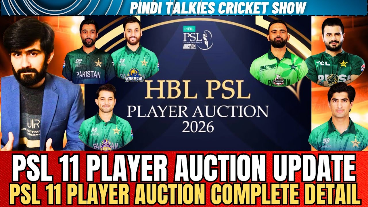 PSL 2026 Shocking Player Auction Update. | Players Name & Auction Price ...