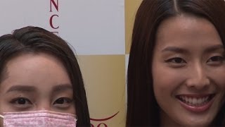ざわちんメークに、すみれ「超いい感じの眉毛！」　アジエンス 「美容液シャンプー」 イベント(囲み取材)
