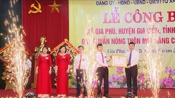 Gia Phú đón Bằng công nhận xã đạt chuẩn nông thôn mới nâng cao năm 2023