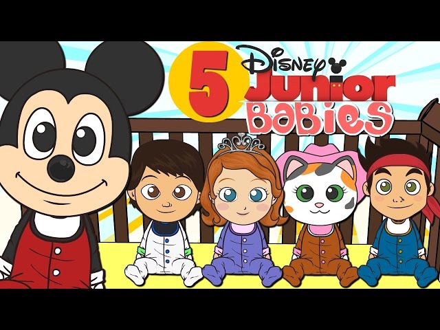 Cinco Bebes Con Disney Junior Canciones Infantiles Dibujos Animados Youtube