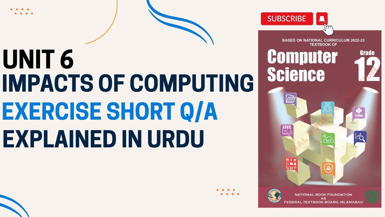NBF Class 12 Computer Science Unit 6 | Impacts of Computing | Solved Short Q/A | New Book 2025