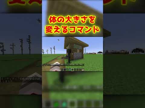 【Minecraft】 プレイヤーやモブの大きさを変更する方法 how to change player and mob size 【コマンド ...