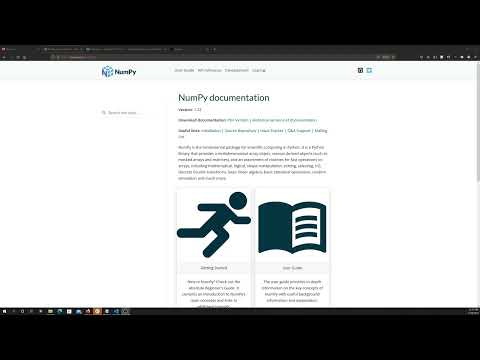 Python: NumPy Intro
