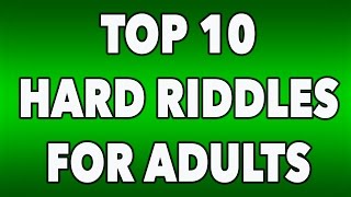 Hard Riddles For Adult - 90% Fails