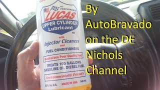What Lucas Upper Cylinder Lubricant did for me.