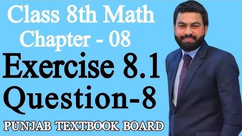 Class 8th Math Unit 8-Exercise 8.1 Question-8 E.X 8.1 Q8 - 8th Math Practical Geometry - PTBB