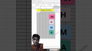 Excel merge basic Ms Excel shortcut keys #ms_excel #computer_knowledge