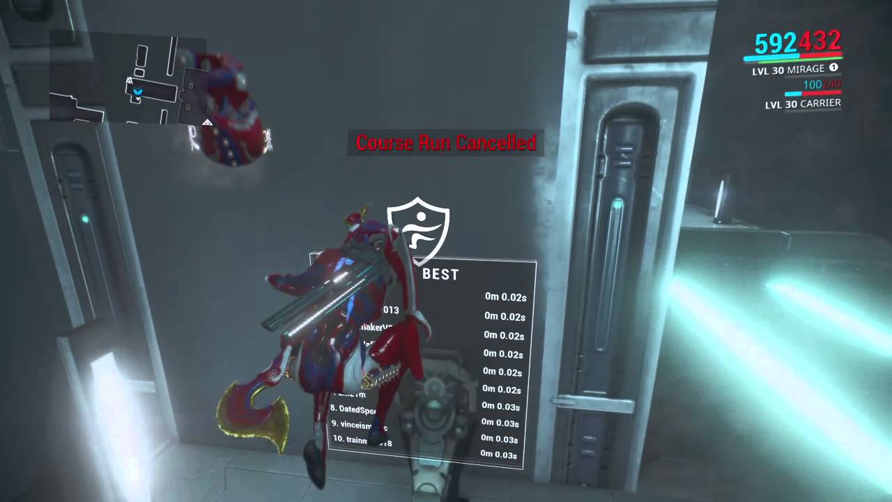 Warframe Obstacle Course Glitch