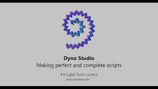 DynoStudio - 4.6 Label form control