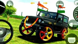 Modified Mahindra Thar Gameplay 😈 | Indian Car Simulator 3D | Offroad Driving | video game