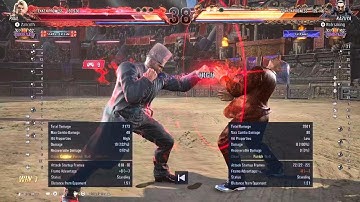 Back-Turned 8-frame Jab (and blocking with Forward)  - (Practice Mode) -- [TEKKEN 8]