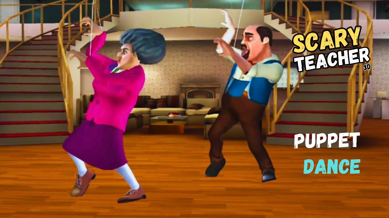 Scary Teacher 3D - Miss T Performs Puppet Dance - YouTube