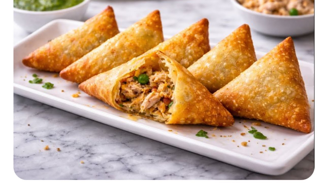 What to do with leftover Turkey?  Make Turkey Somosas!!