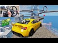 Drifting Crazy HIGH Track w/No Barrier! (Don't Fall Challenge) | BeamNg.Drive
