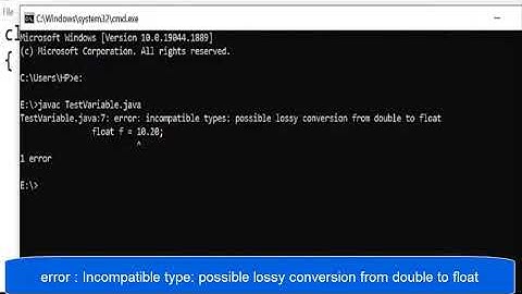 How to use float variable in Java | Lossy conversion error in float variable| float temp = 10.10f