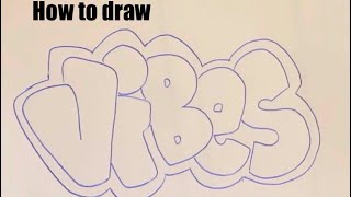 VIBEZ Graffiti Bubble Letters Tutorial - How to Draw Stunning Urban Art