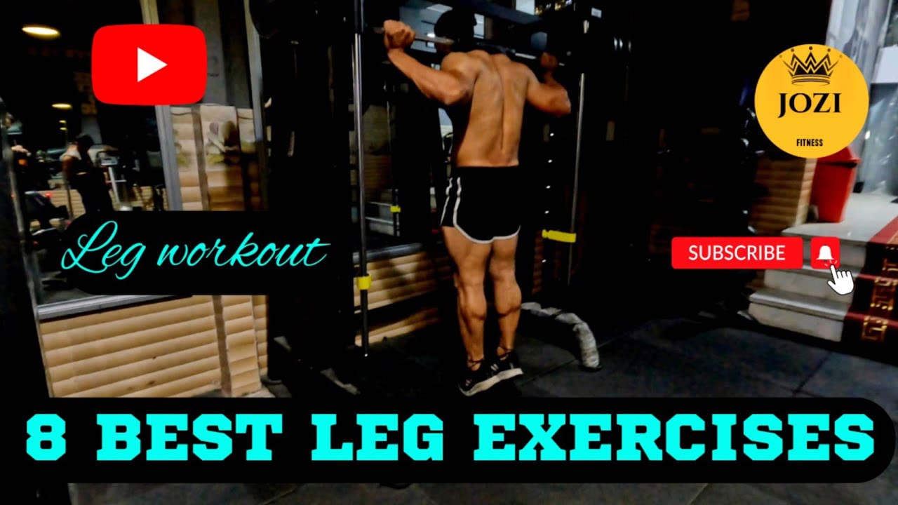 8 BEST LEG EXERCISES| leg workout - YouTube