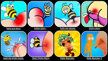 Help Me Tricky Story, Help Monster 3 Tricky Puzzle, Help Out Story, Take It Out Tricky Puzzle...