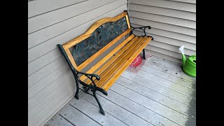 How to assemble  this garden  bench