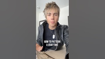 How to pattern a Jean yoke Comment what tutorial you want to see next#enything #fashion #denim #sew