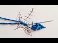 Hand Embroidery flower stitches step by step, kadhai design, new stitch, embroidery for beginners