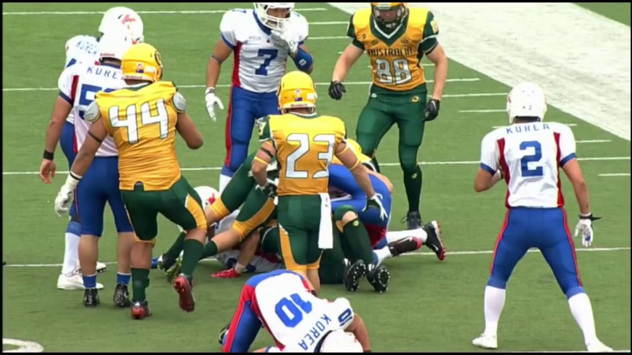 IFAF World Cup South Korea vs Australia - YouTube