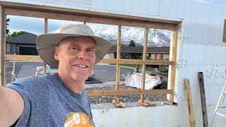 Tips for bracing extra wide (10’) windows in an #icf home build.