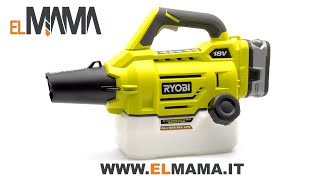 Atomizzatore Sanificatore Nebulizzatore A Batteria 18V - Ryobi Ry18Fga