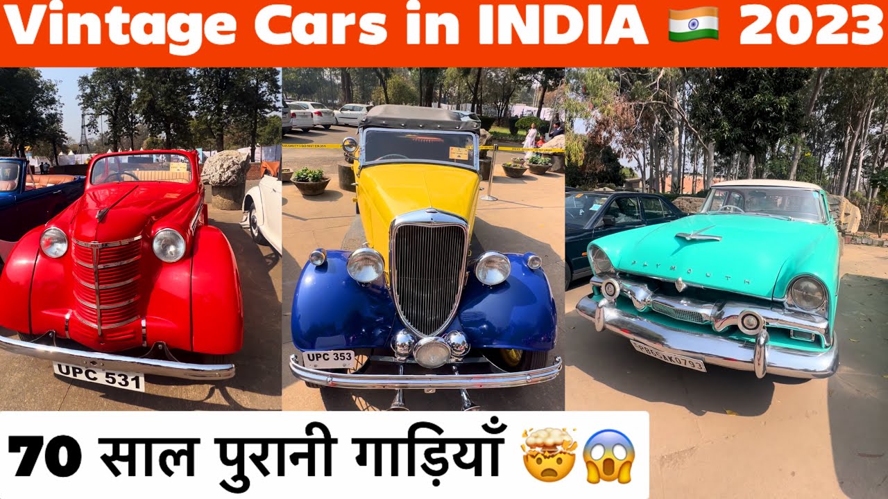 VINTAGE car in INDIA 2023 Old & Vintage Car Collection in Chandigarh