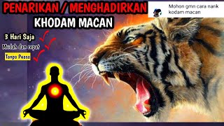 Cara Memanggil Khodam Macan Cepat Dan Mudah