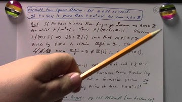 Number Theory: Lecture 11, Gaussian Integers Applied