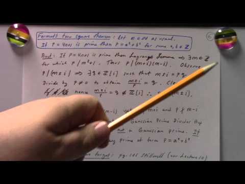 Number Theory: Lecture