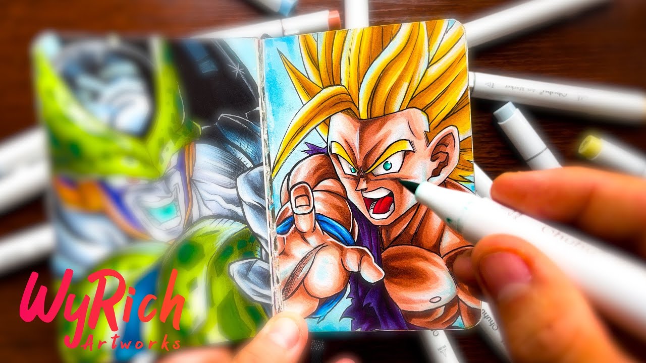[ASMR] Drawing TEEN GOHAN SSJ2 - Dragon Ball Z | WyRich #asmr #gohan