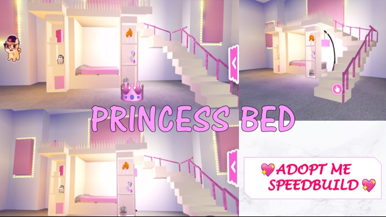 Adopt me Speedbuild Princess Bed👑💖 YouTube