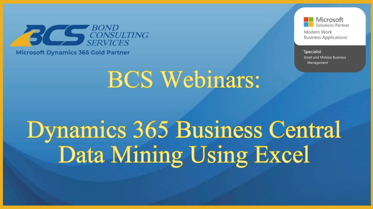 Data Mining in Excel Webinar Recording